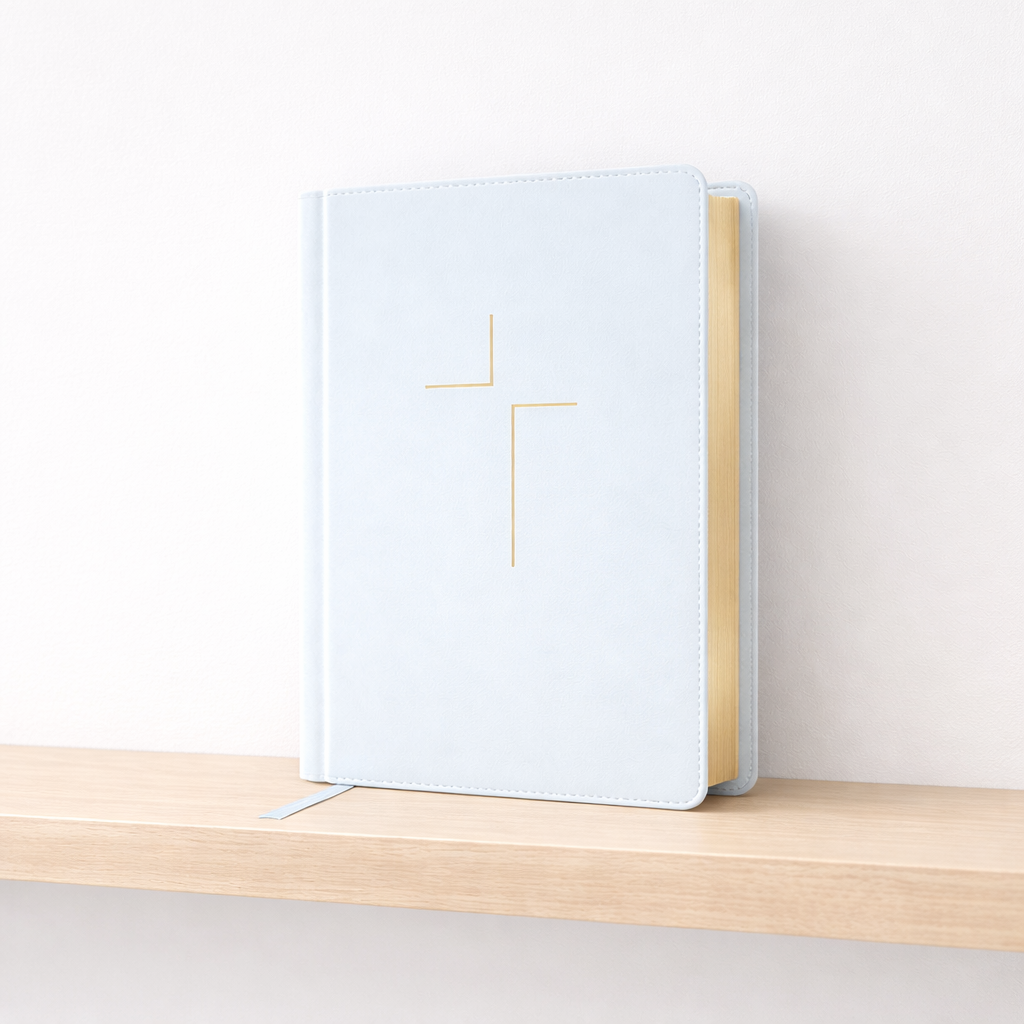 The Jesus Bible - NIV - Light Blue Leathersoft Hardcover // Pre