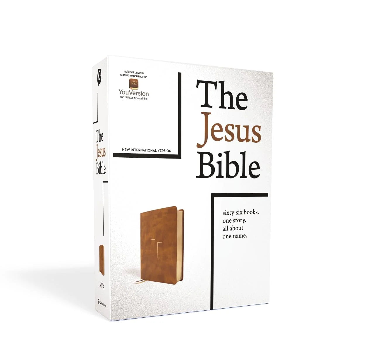 The Jesus Bible - Tan Leathersoft (NIV) + Free copy of Waiting Here for You