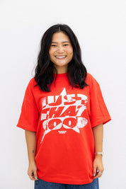 Just That Good Tee // Poppy Red // Oversized Boxy Tee