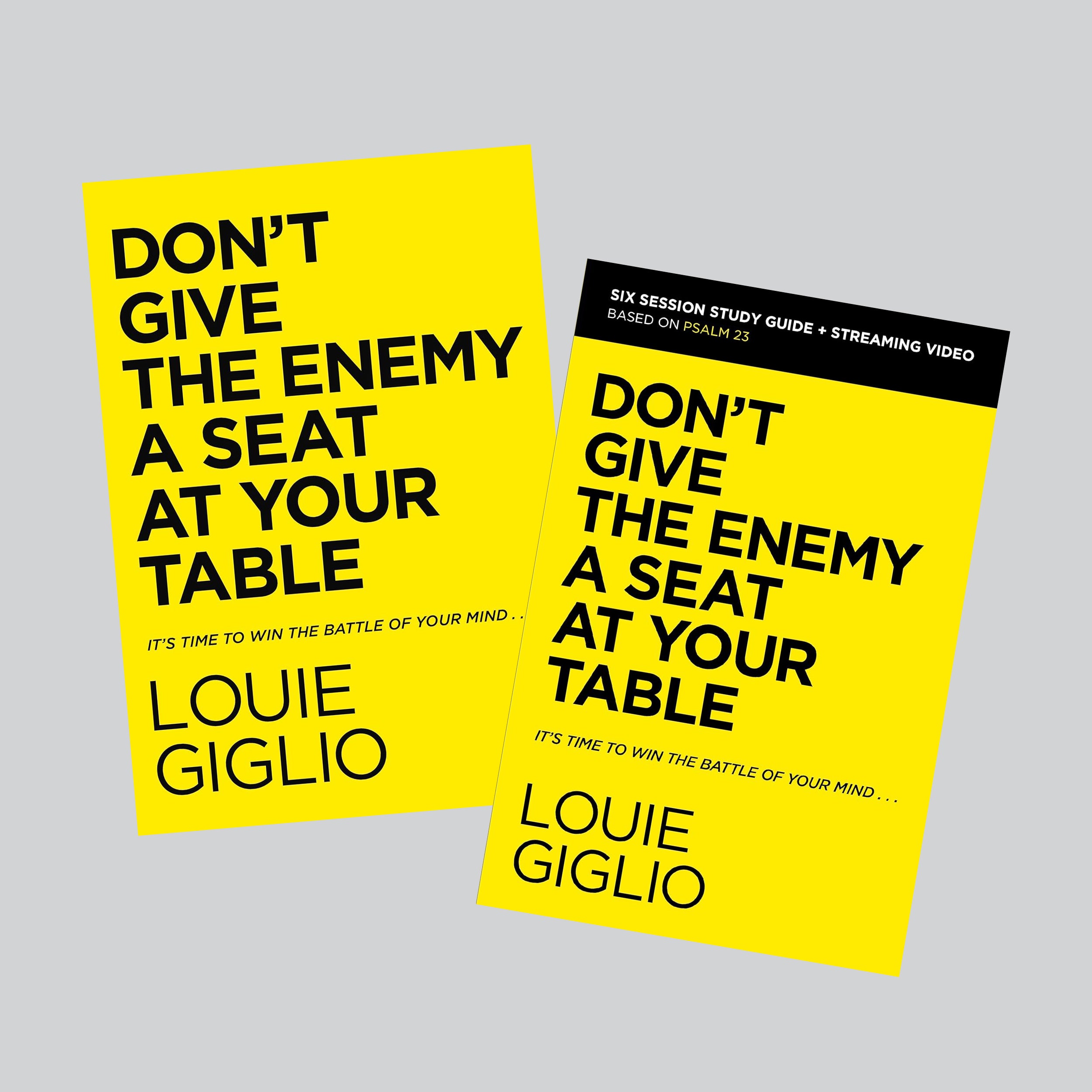  Don't Give the Enemy a Seat at Your Table + Don't Give the Enemy a Seat at Your Table Study Guide Plus Streaming Video - passion resources