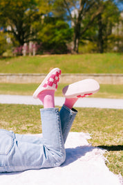 Pink Checkered Grove Slippers - passion resources