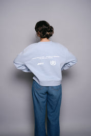 The Lord Will Provide Crew- Light Blue (Cropped)