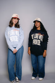 The Lord Will Provide- Black Trucker Hat