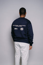 The Lord Will Provide Crew- Dark Blue