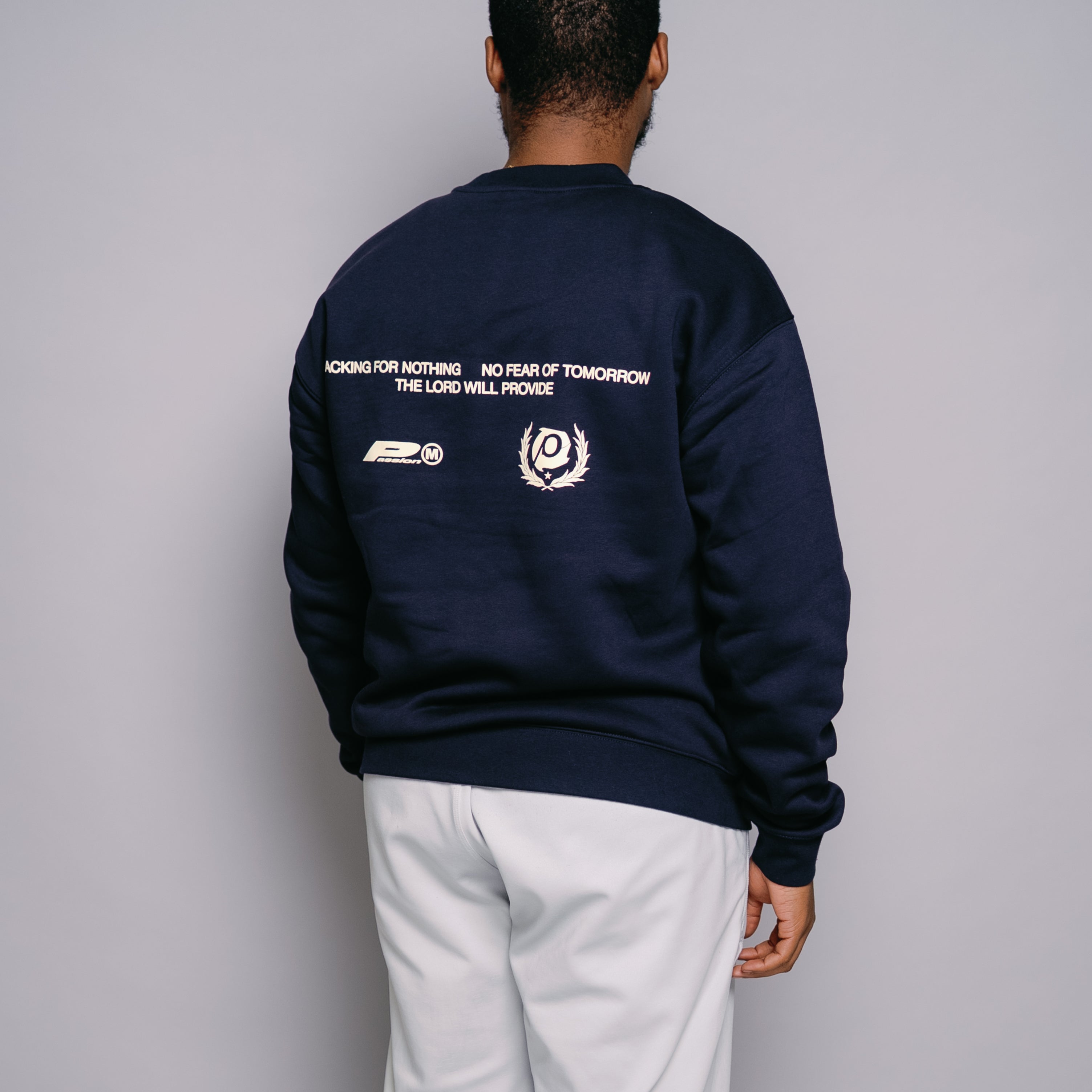 The Lord Will Provide Crew- Dark Blue - Passion Resources