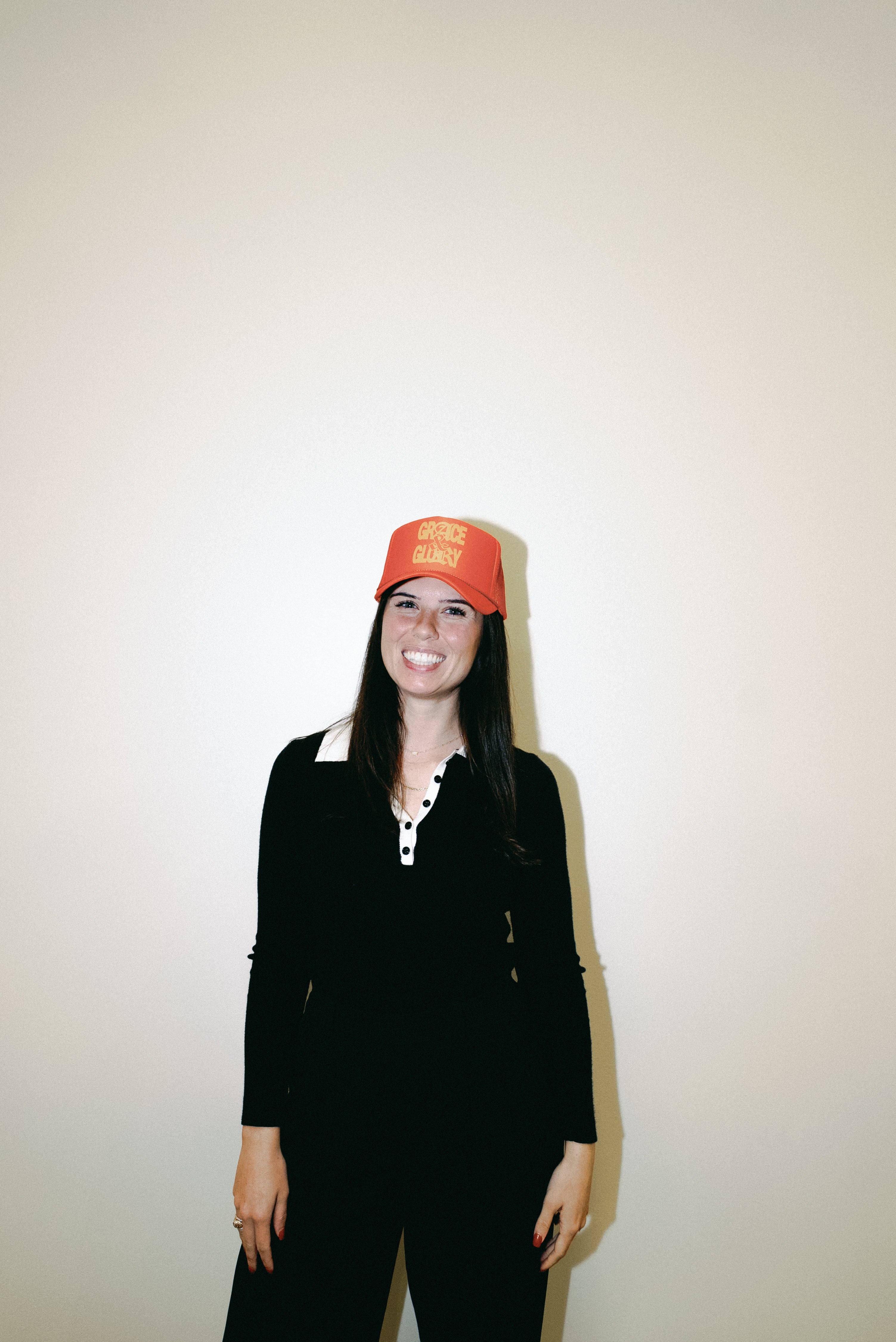 Grace & Glory Orange Trucker Hat