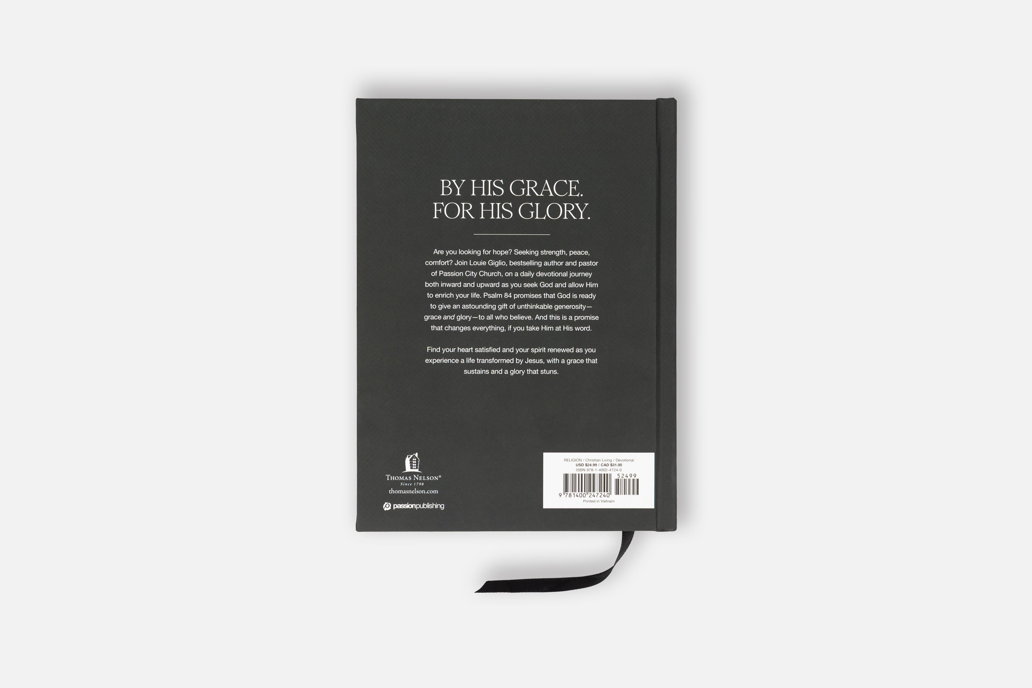 Grace and Glory: 365 Devotions for a Life Transformed by Jesus - Personalized by Louie Giglio (PRE-ORDER) - passion resources