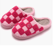 Pink Checkered Grove Slippers - passion resources