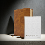 The Jesus Bible - Tan Leathersoft (NIV) + Free copy of Waiting Here for You