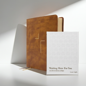 The Jesus Bible - Tan Leathersoft (ESV) + Free copy of Waiting Here for You