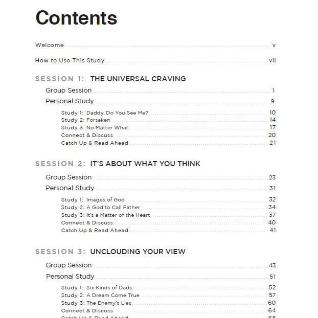 Seeing God as a Perfect Father - Bible Study Guide plus Streaming Video - passion resources