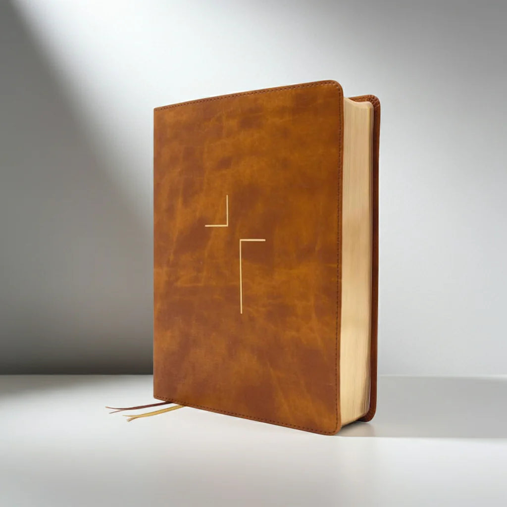 The Jesus Bible - Tan Leathersoft (NIV) + Free copy of Waiting Here for You