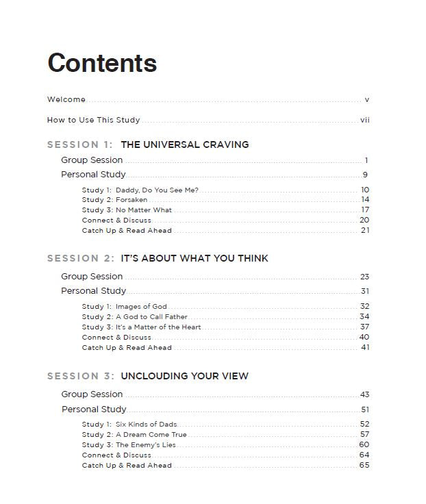 Seeing God as a Perfect Father - Bible Study Guide plus Streaming Video - passion resources