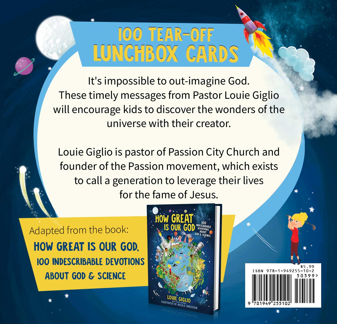 How Great Is Our God Lunchbox Cards - Louie Giglio - passion resources