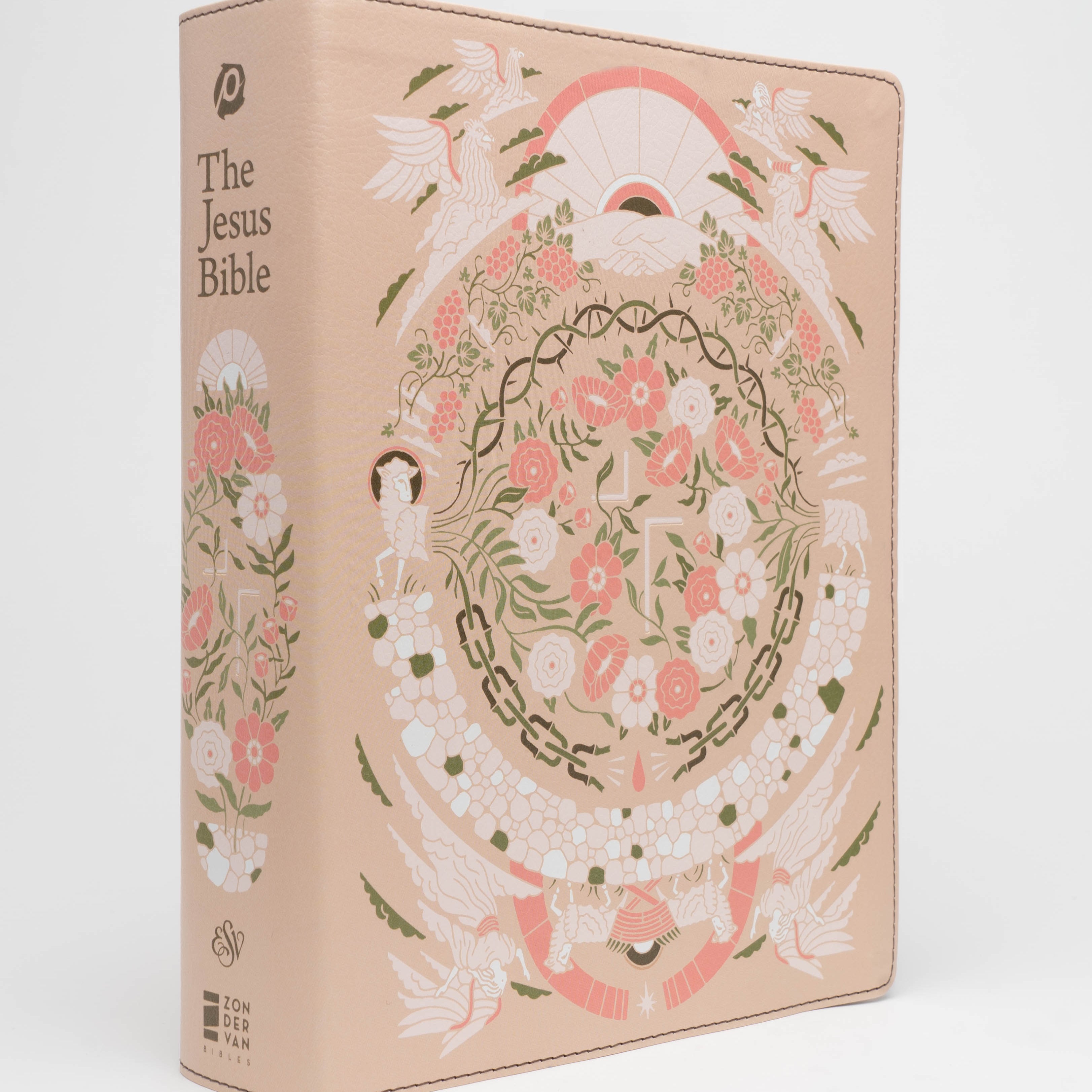 The Jesus Bible - ESV - Artist Edition Leather (Joshua Noom) Peach - passion resources