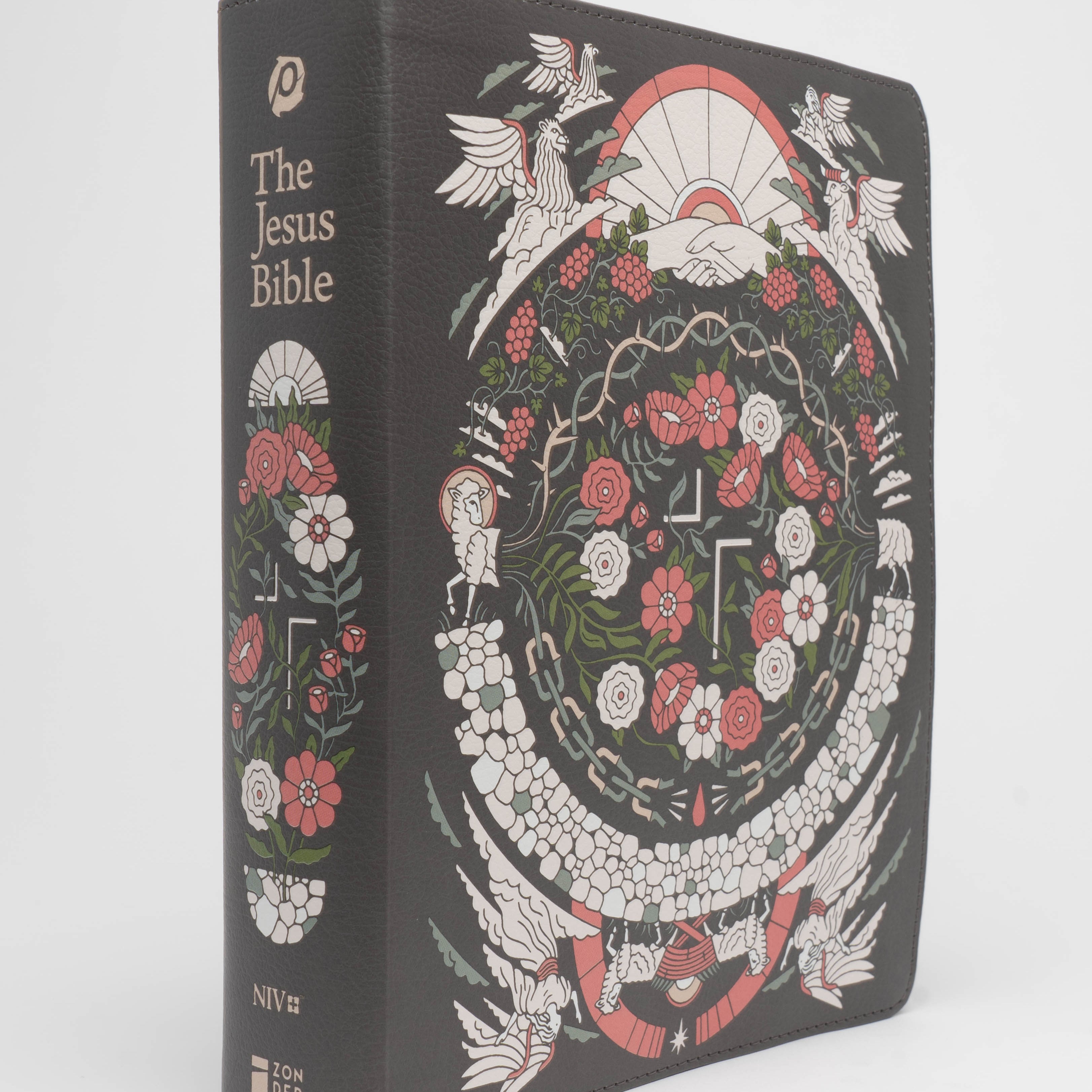 The Jesus Bible - NIV - Artist Edition Leather (Joshua Noom) Gray - passion resources