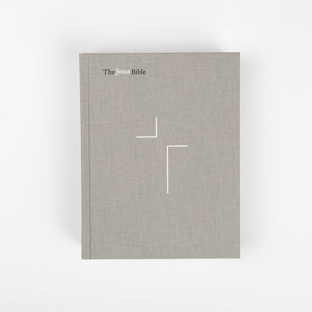 The Jesus Bible - NIV - Gray Linen - passion resources