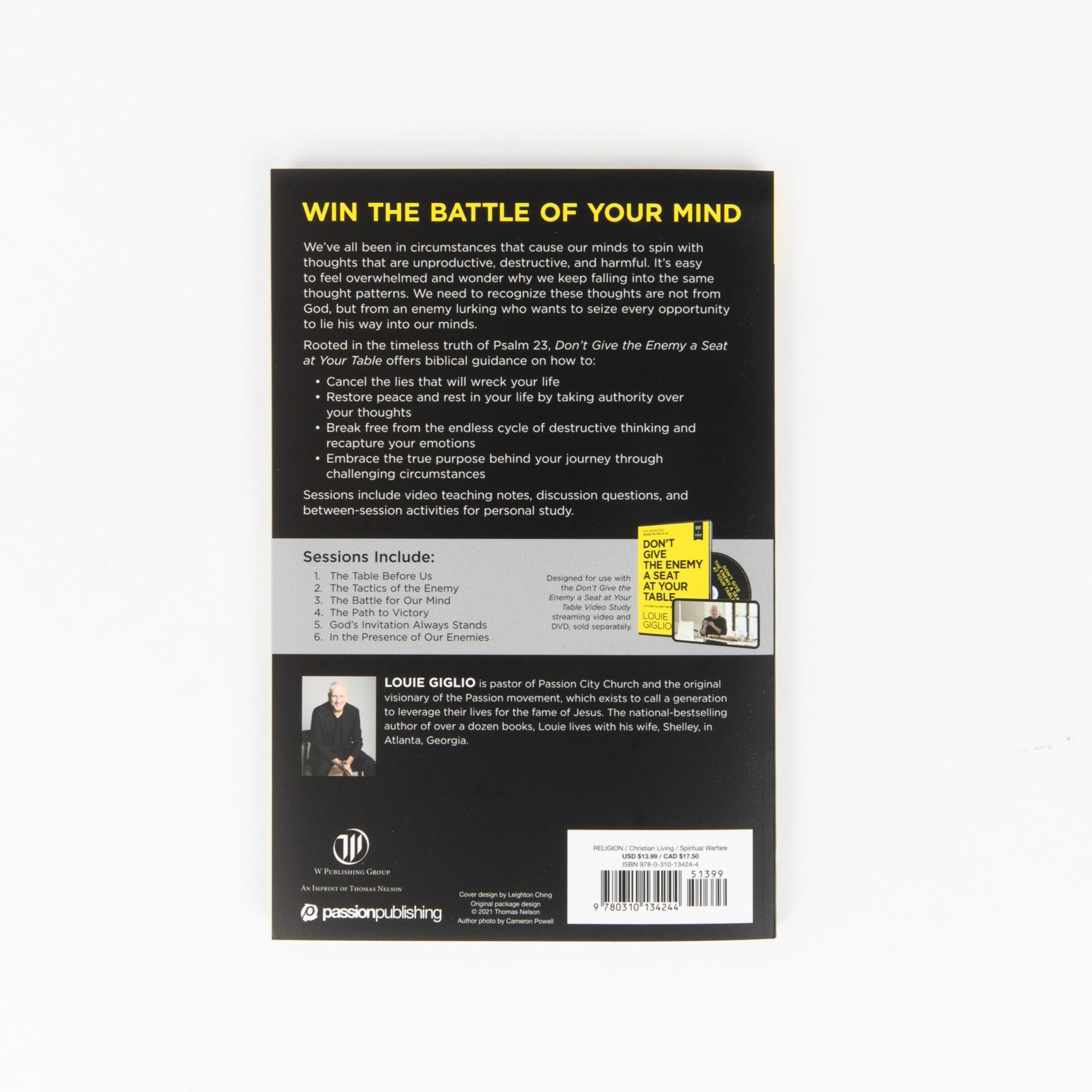Don't Give The Enemy a Seat at Your Table Study Guide Plus Streaming Video- Louie Giglio - passion resources